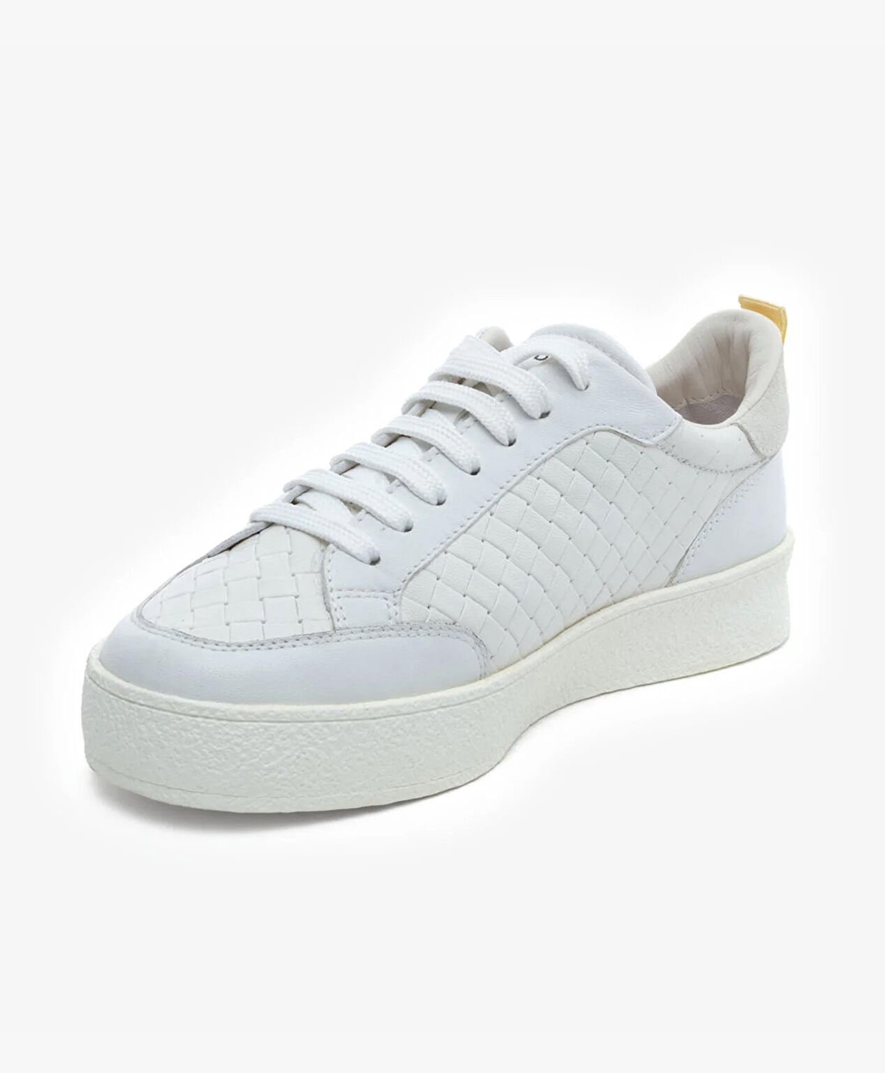 Kadın Beyaz Hakiki Deri Sneaker Ayakkabı - 3