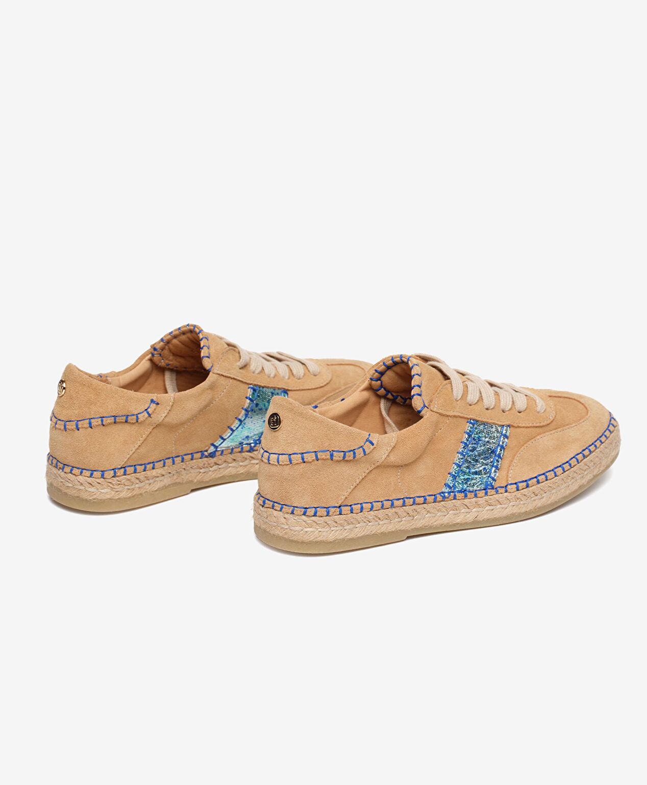 Kadın Deve Tüyü Süet Hakiki Deri Sneaker Ayakkabı - 4