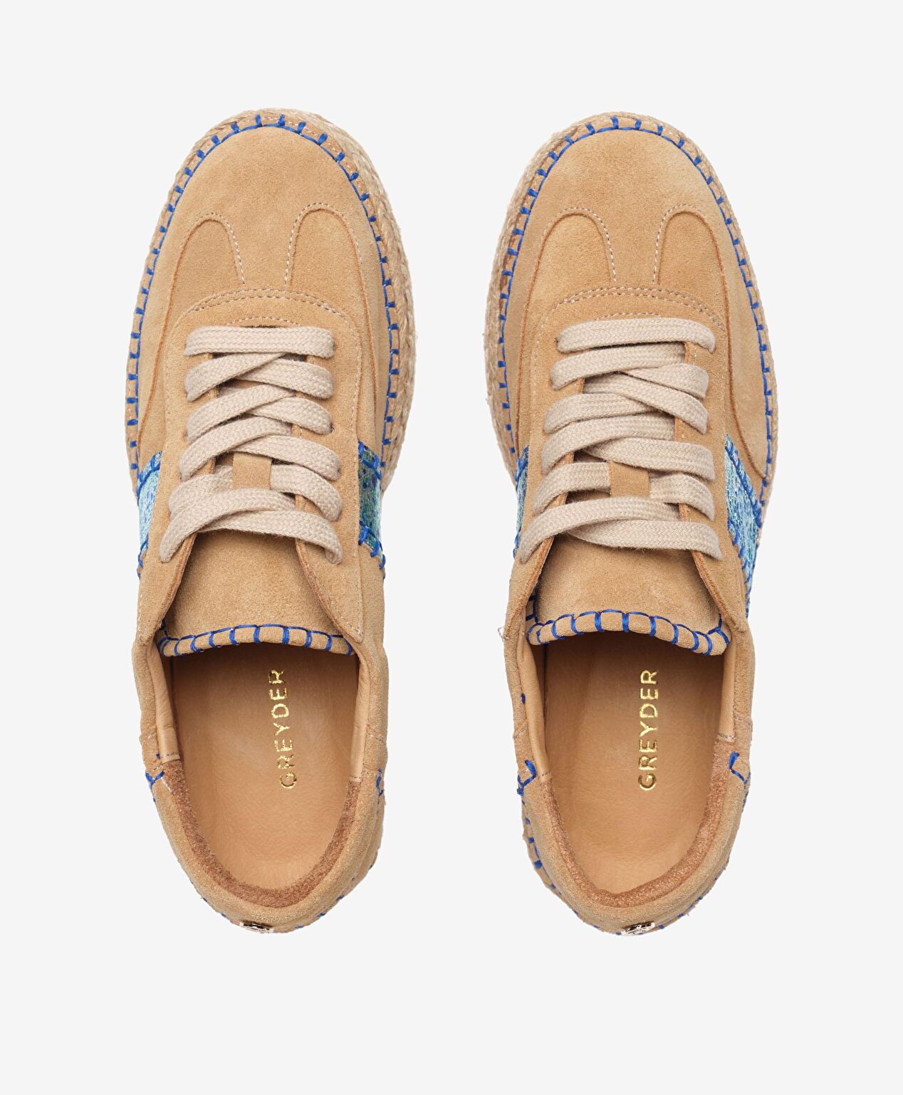 Kadın Deve Tüyü Süet Hakiki Deri Sneaker Ayakkabı - 5
