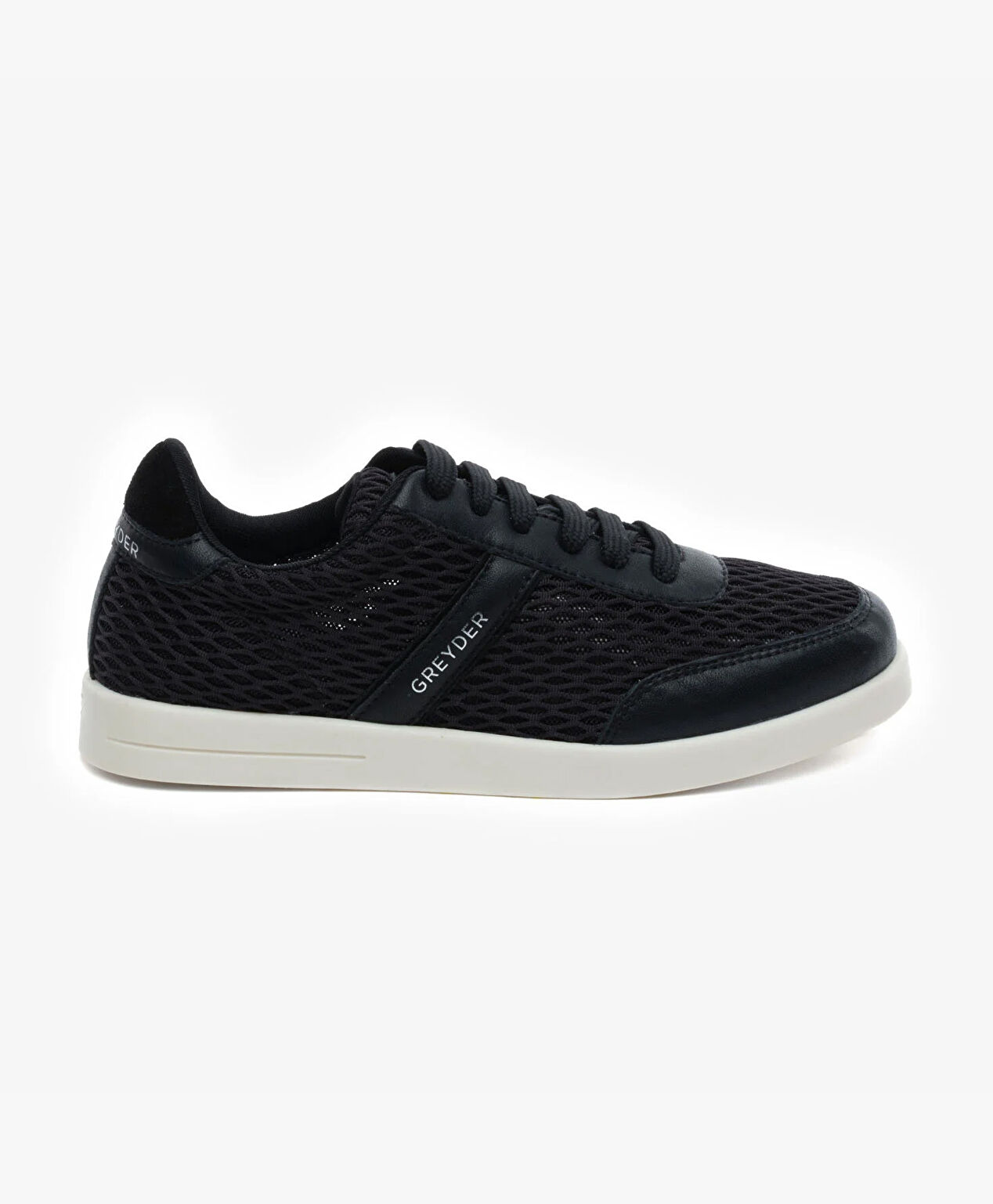 Kadın Siyah Hakiki Deri Sneaker Ayakkabı - 1