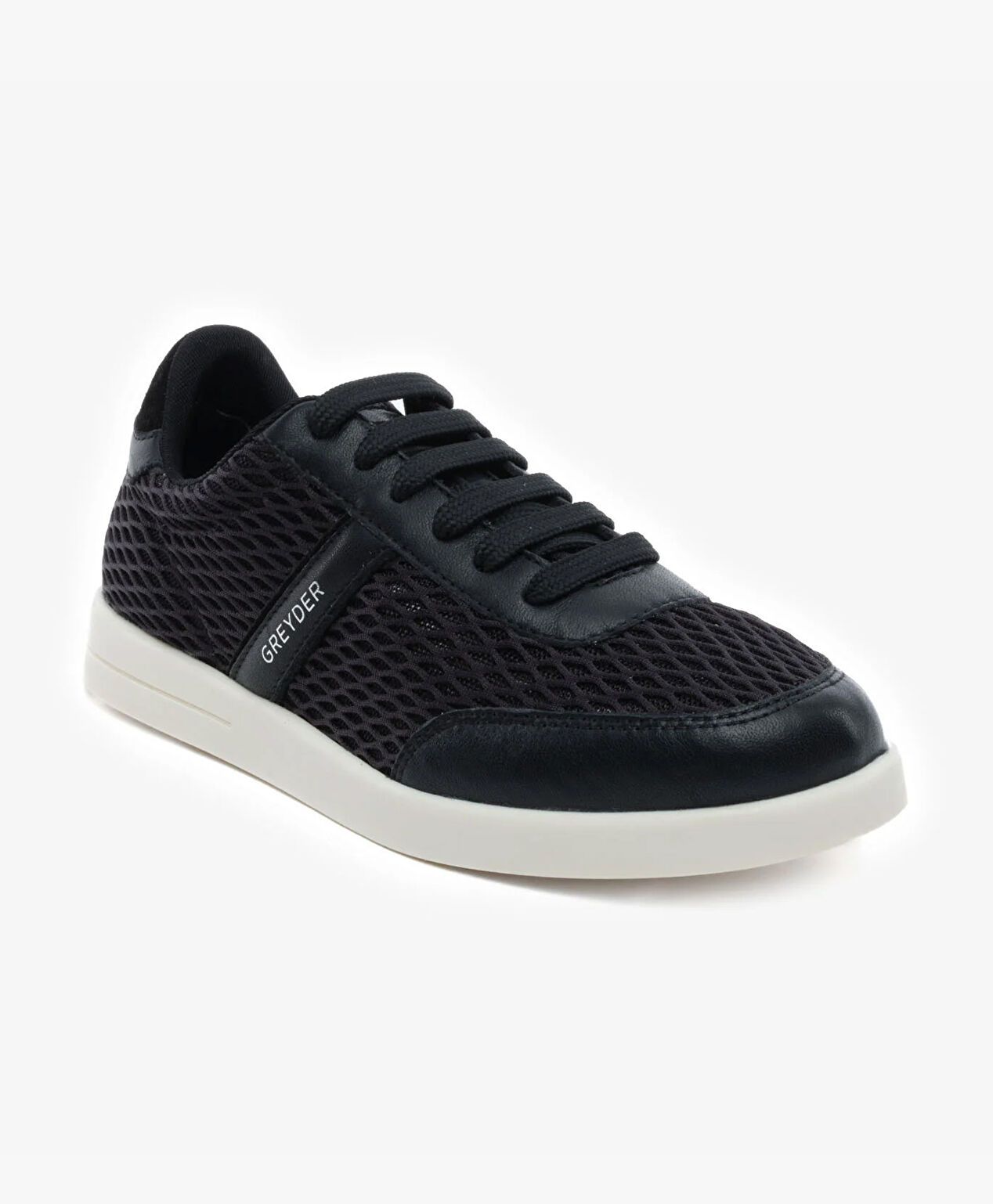 Kadın Siyah Hakiki Deri Sneaker Ayakkabı - 2