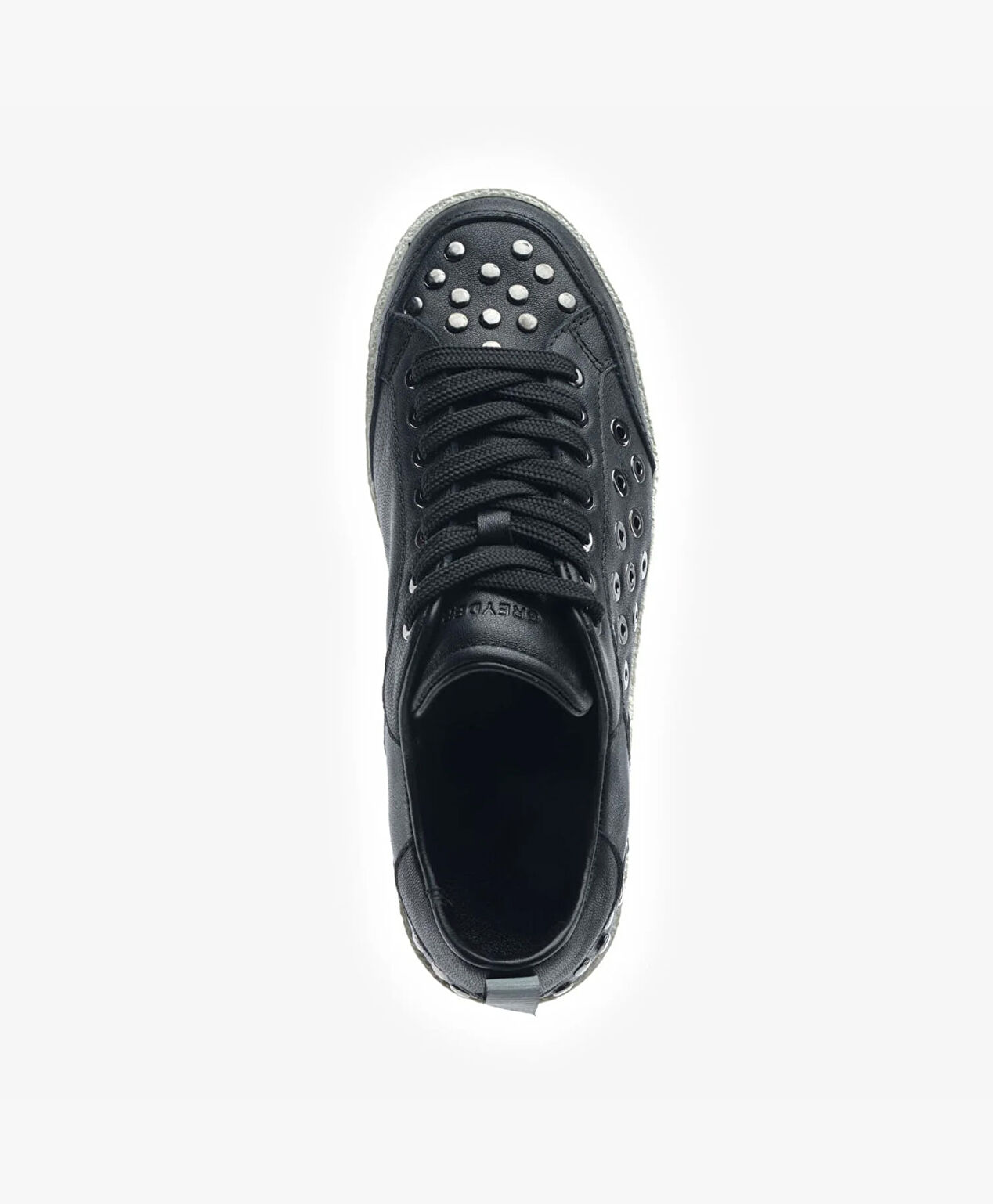 Kadın Siyah Hakiki Deri Sneaker Ayakkabı - 4