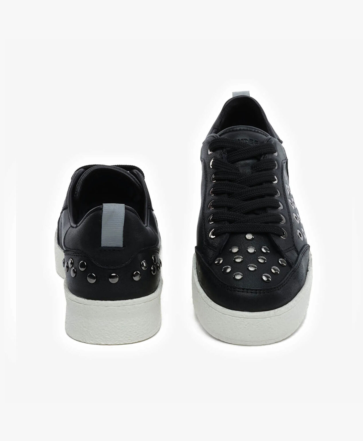 Kadın Siyah Hakiki Deri Sneaker Ayakkabı - 7
