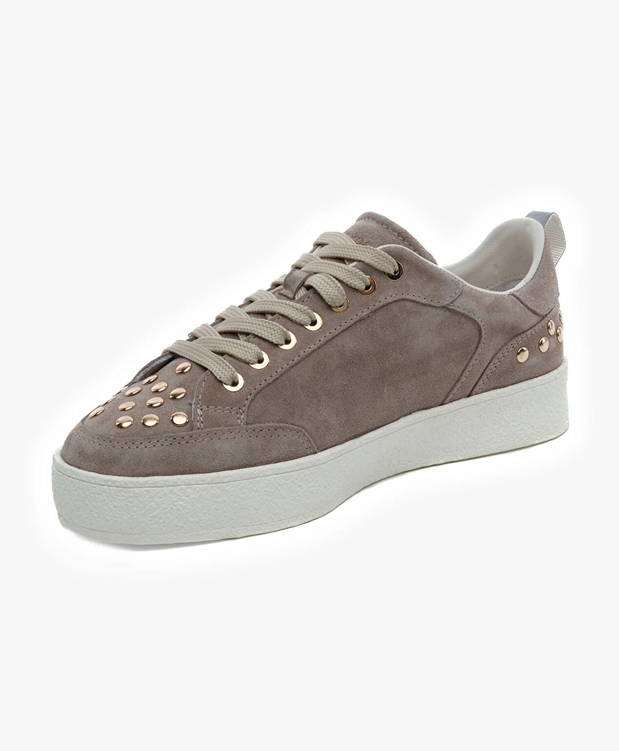 Kadın Vizon Hakiki Deri Sneaker Ayakkabı - 3