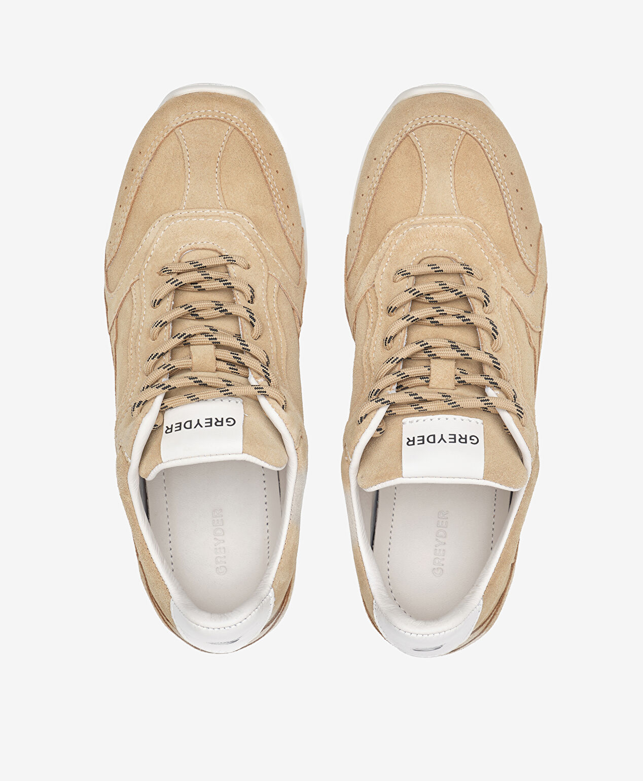 Kadın Bej Hakiki Deri Spor Ayakkabı - 5