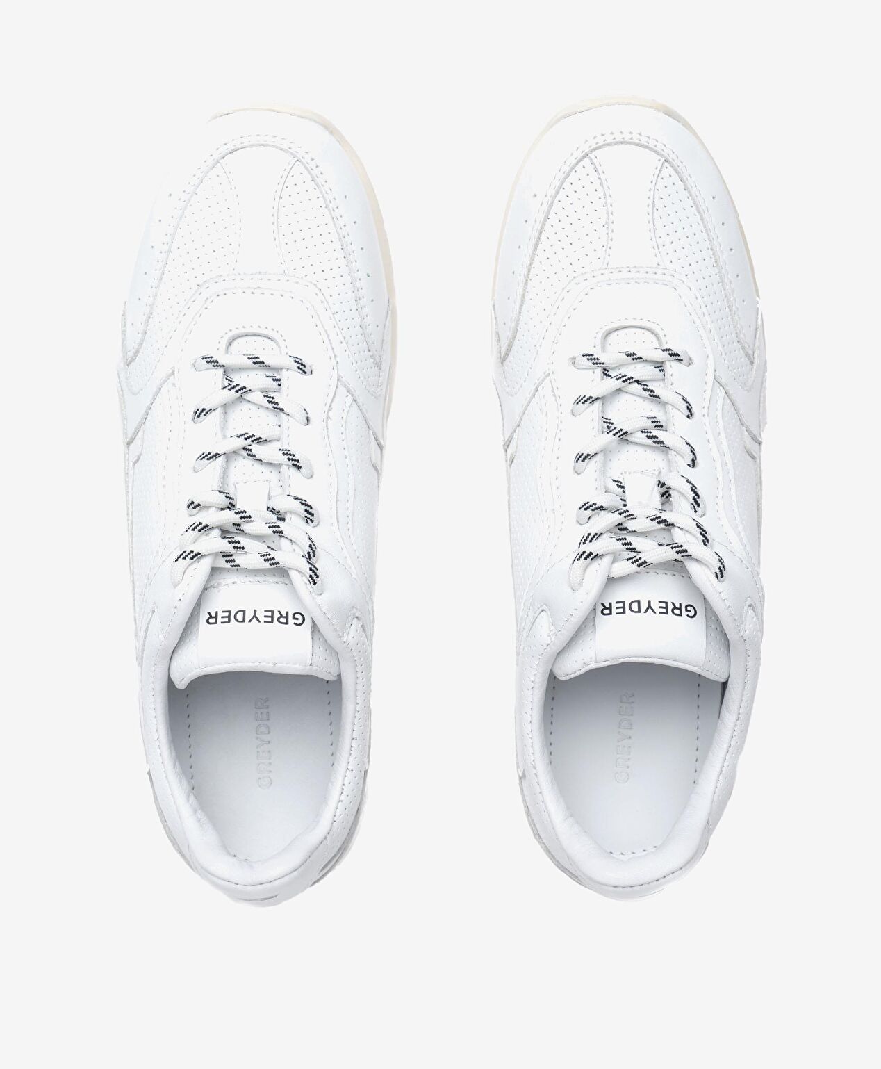 Kadın Beyaz Hakiki Deri Spor Ayakkabı - 5