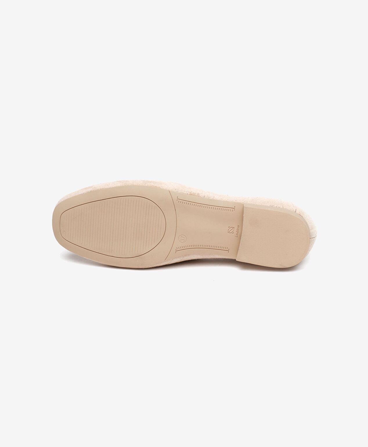 Kadın Bej Süet Hakiki Deri Loafer Ayakkabı - 6