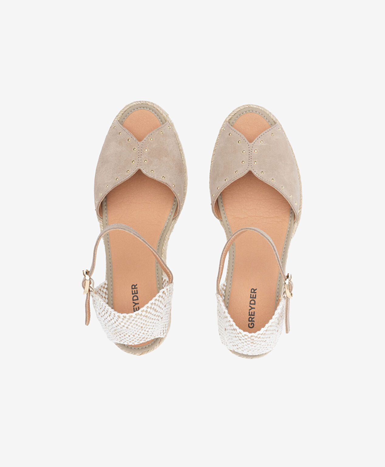 Kadın Vizon Süet Hakiki Deri Topuklu Sandalet - 5