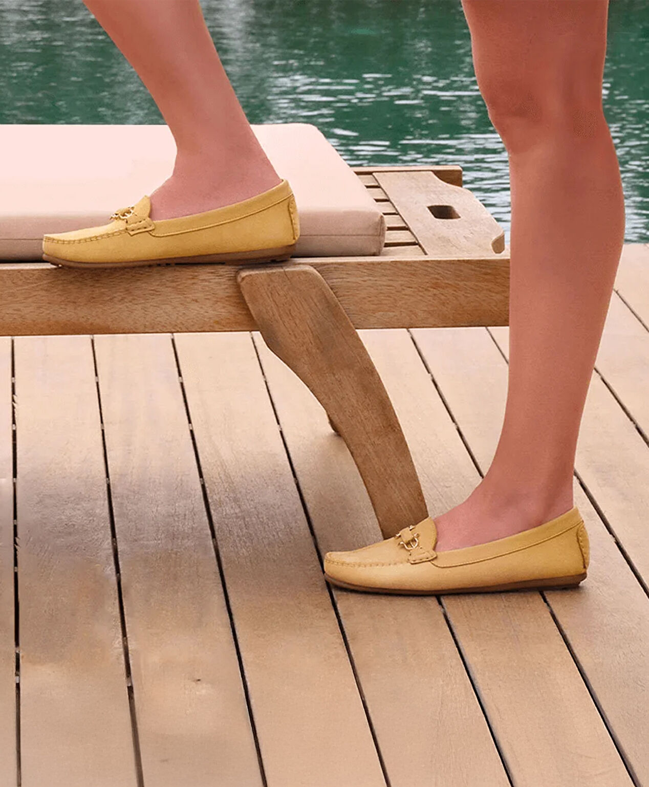 Kadın Sarı Hakiki Deri Loafer Ayakkabı - 3