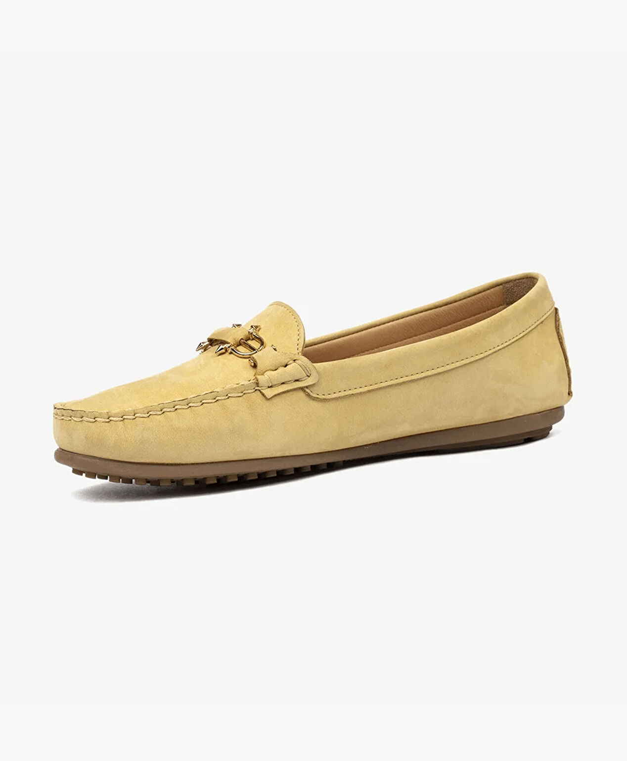 Kadın Sarı Hakiki Deri Loafer Ayakkabı - 5