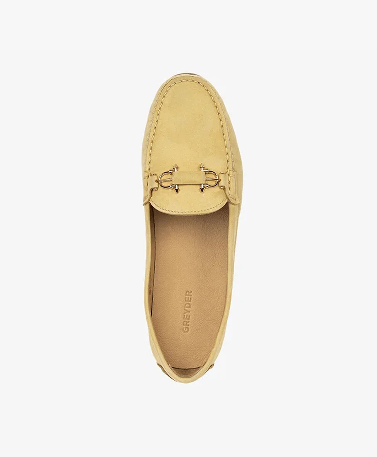 Kadın Sarı Hakiki Deri Loafer Ayakkabı - 6