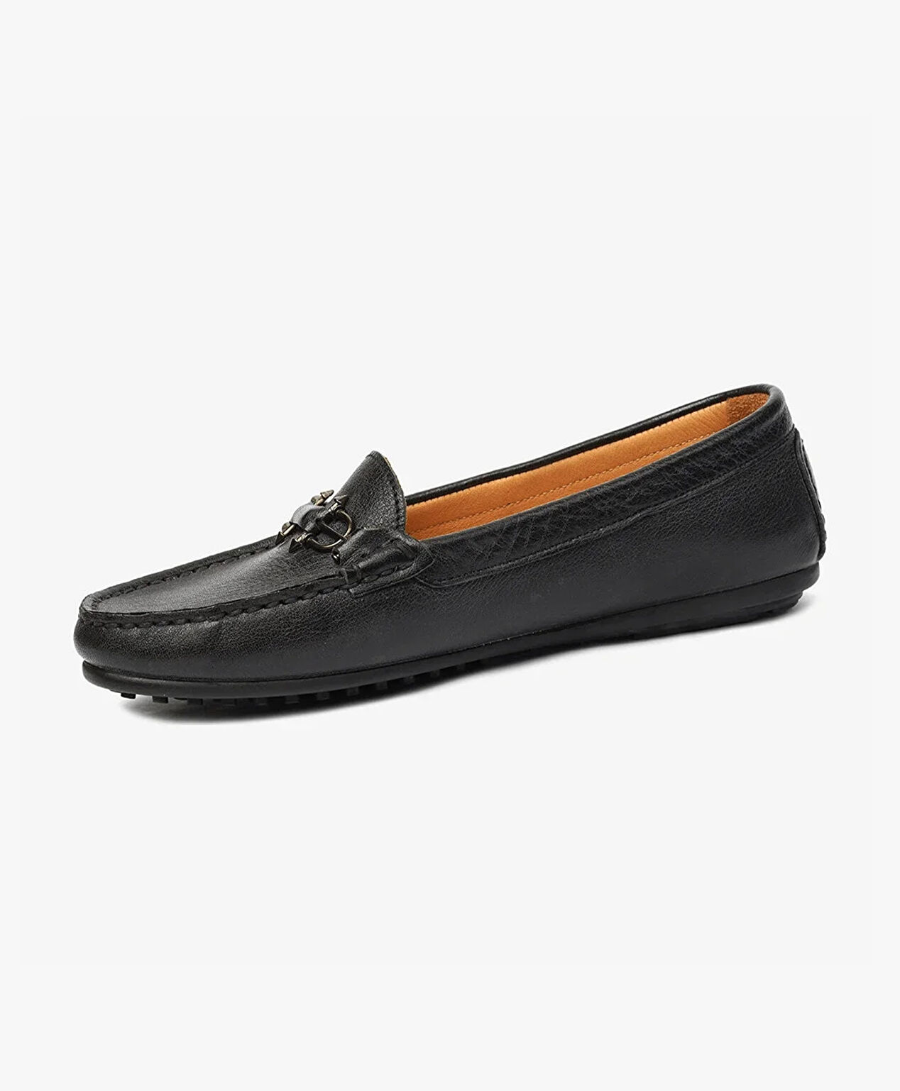 Kadın Mat Siyah Hakiki Deri Loafer Ayakkabı - 3