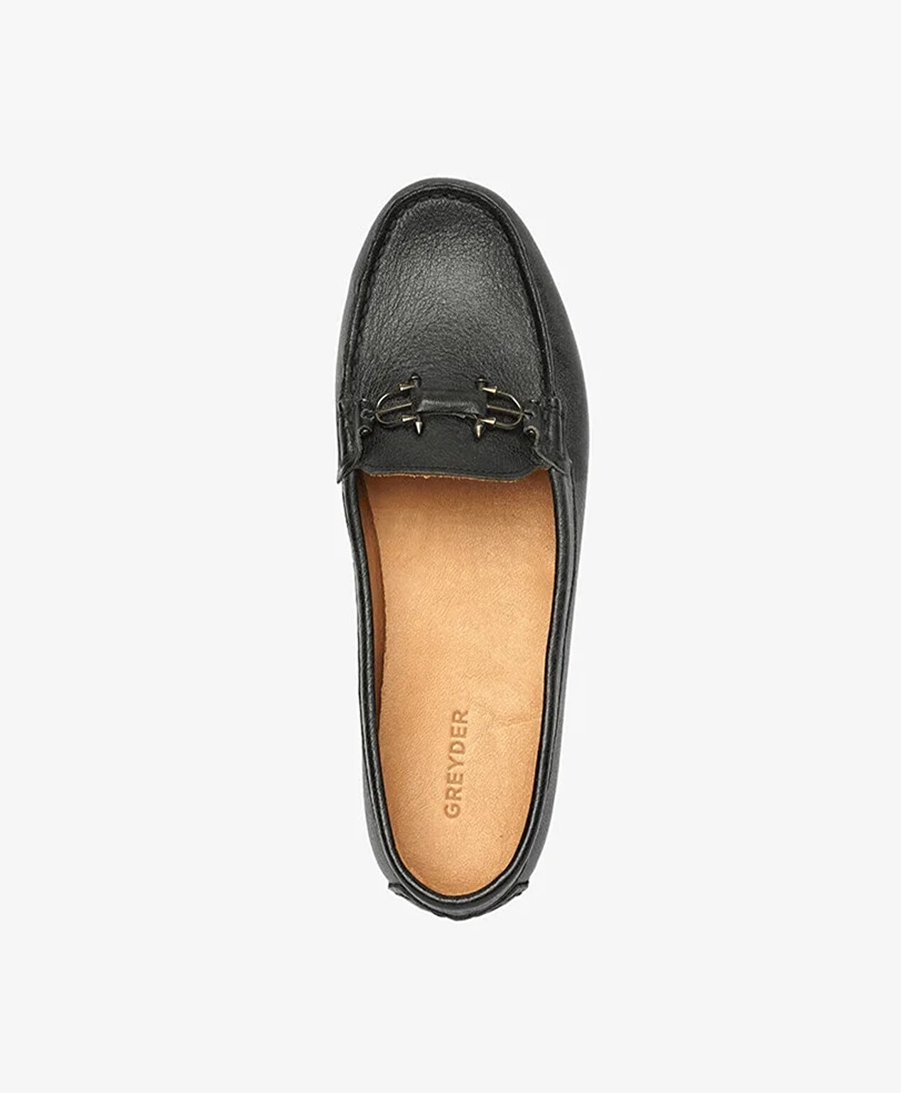 Kadın Mat Siyah Hakiki Deri Loafer Ayakkabı - 4