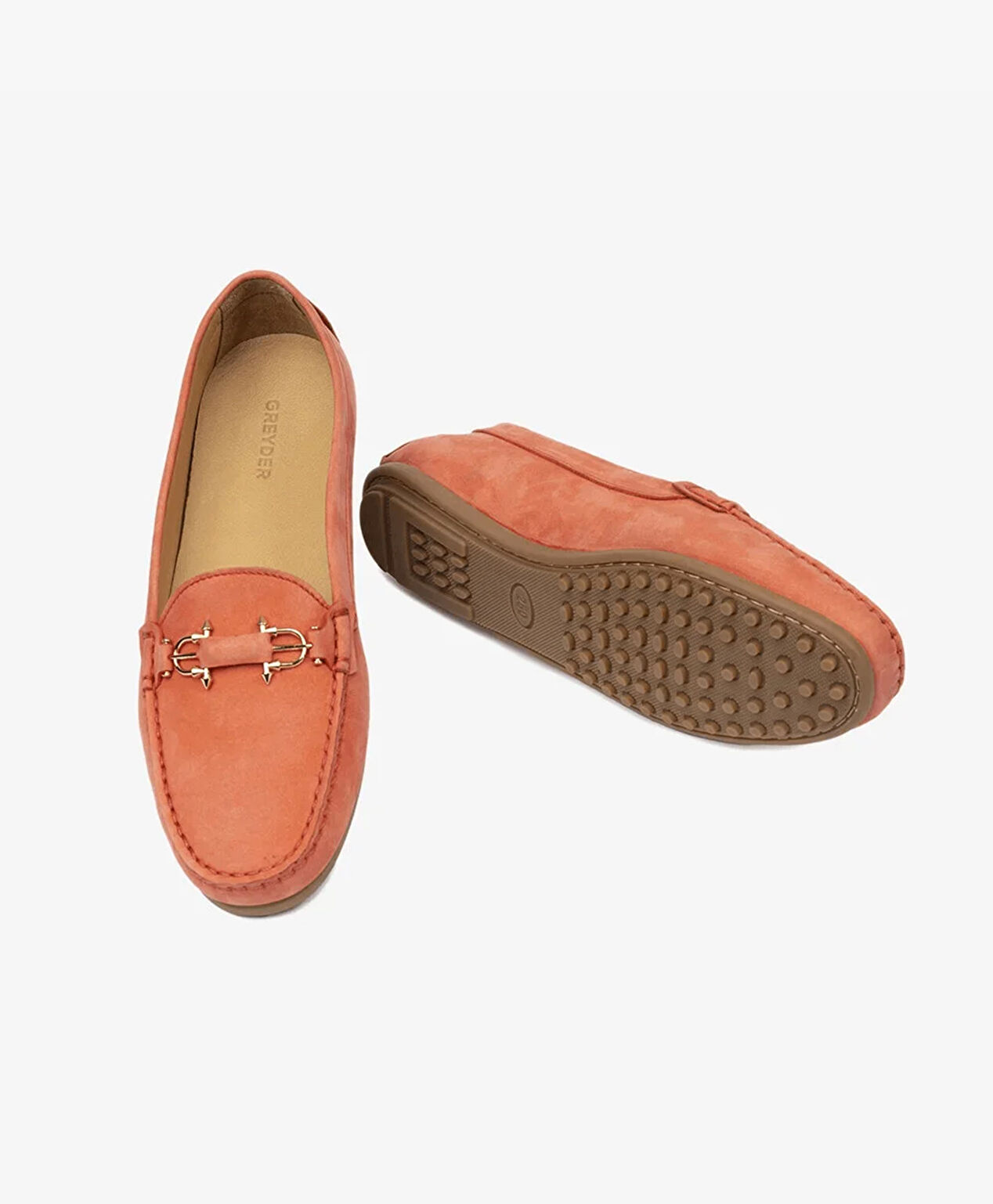 Kadın Nar Çiçeği Hakiki Deri Loafer Ayakkabı - 6