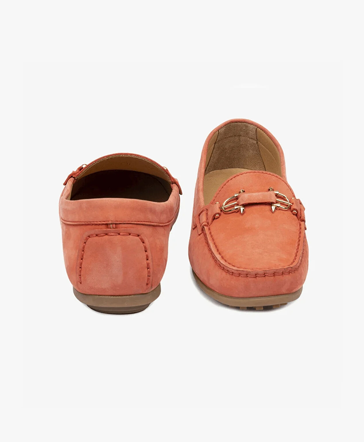 Kadın Nar Çiçeği Hakiki Deri Loafer Ayakkabı - 7