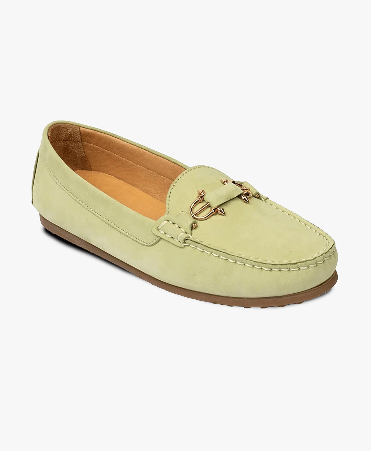 Kadın Çağla Nubuk Hakiki Deri Loafer Ayakkabı - 2