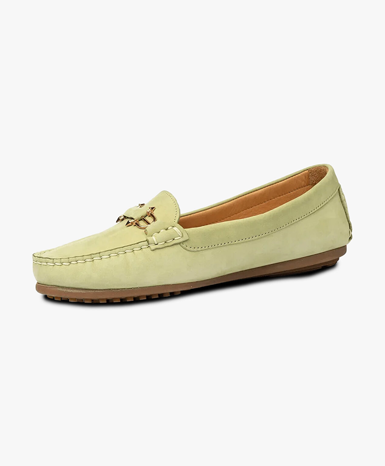Kadın Çağla Nubuk Hakiki Deri Loafer Ayakkabı - 3
