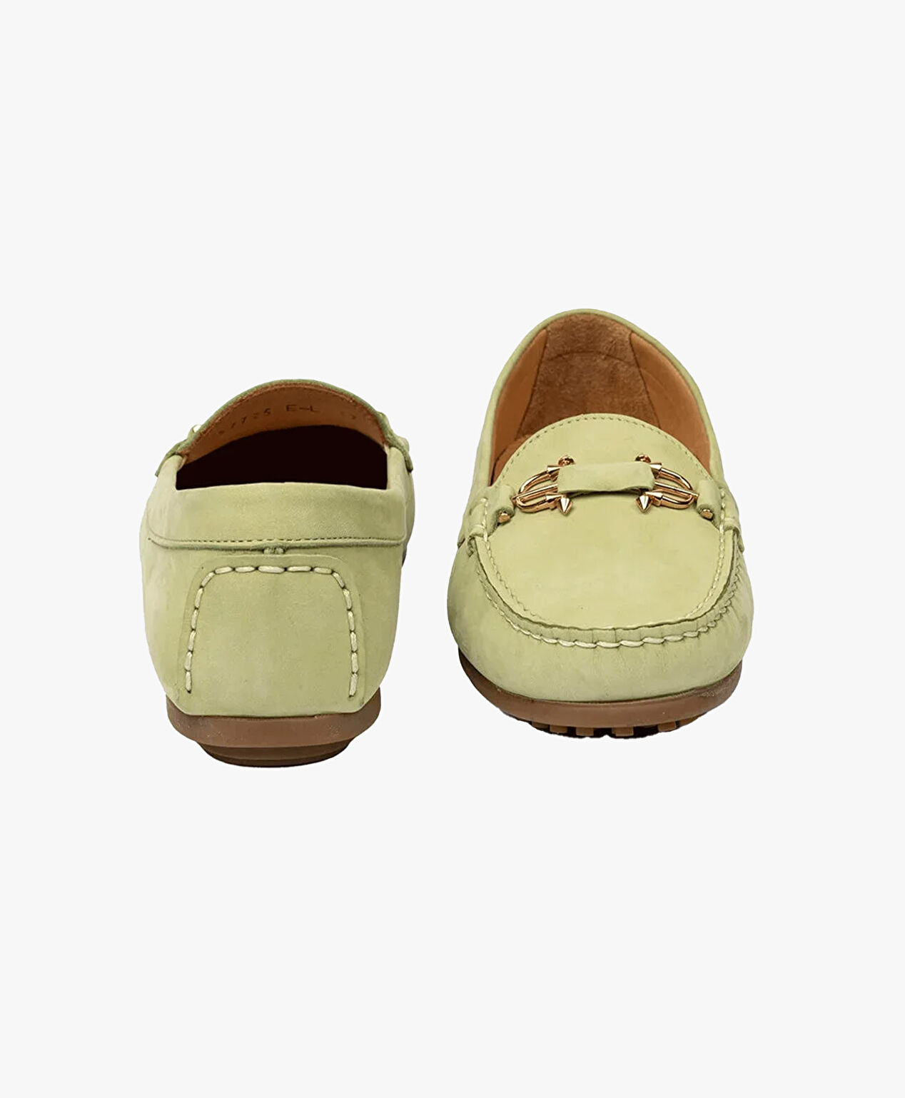 Kadın Çağla Nubuk Hakiki Deri Loafer Ayakkabı - 7