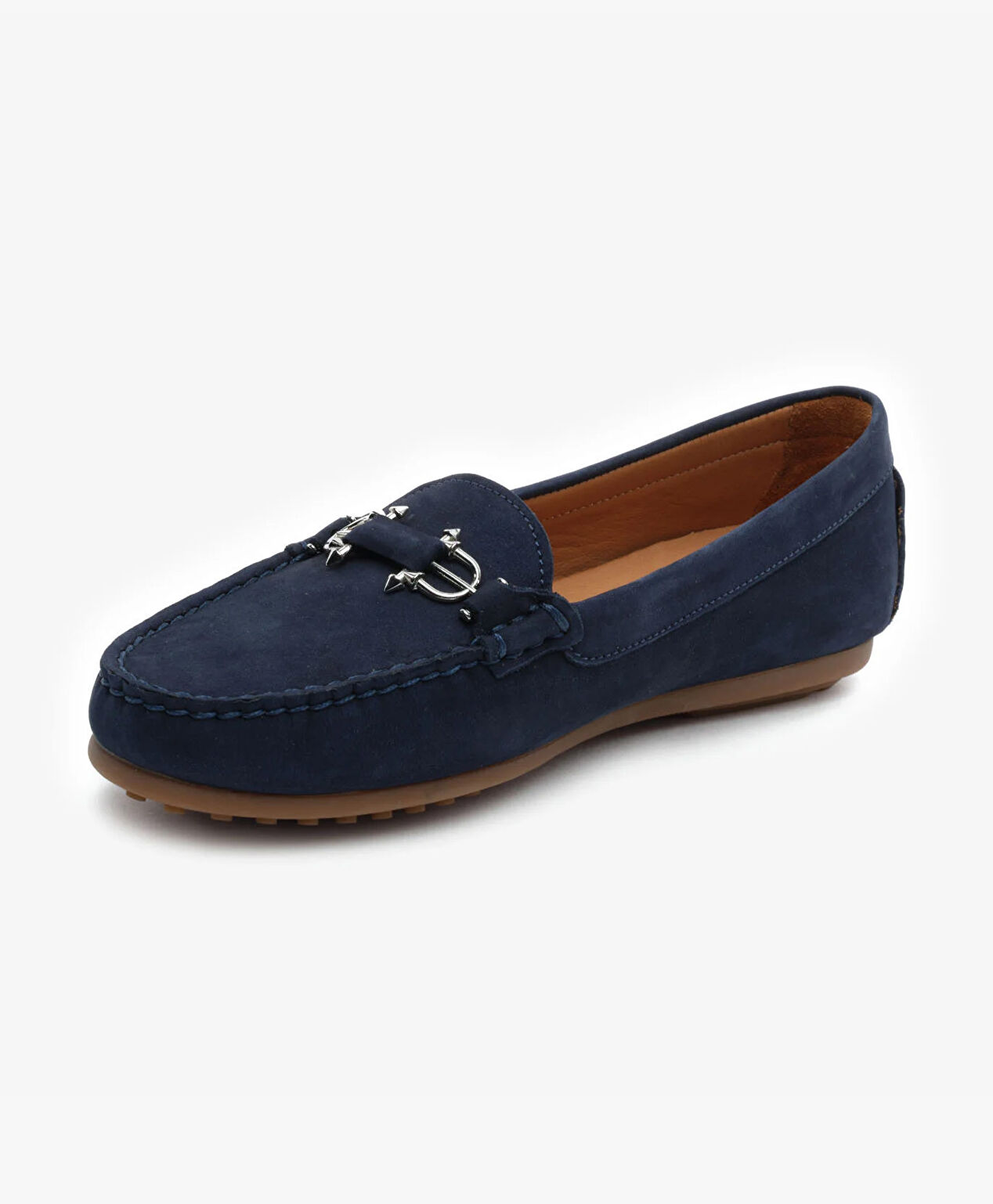 Kadın Lacivert Hakiki Deri Loafer Ayakkabı - 3