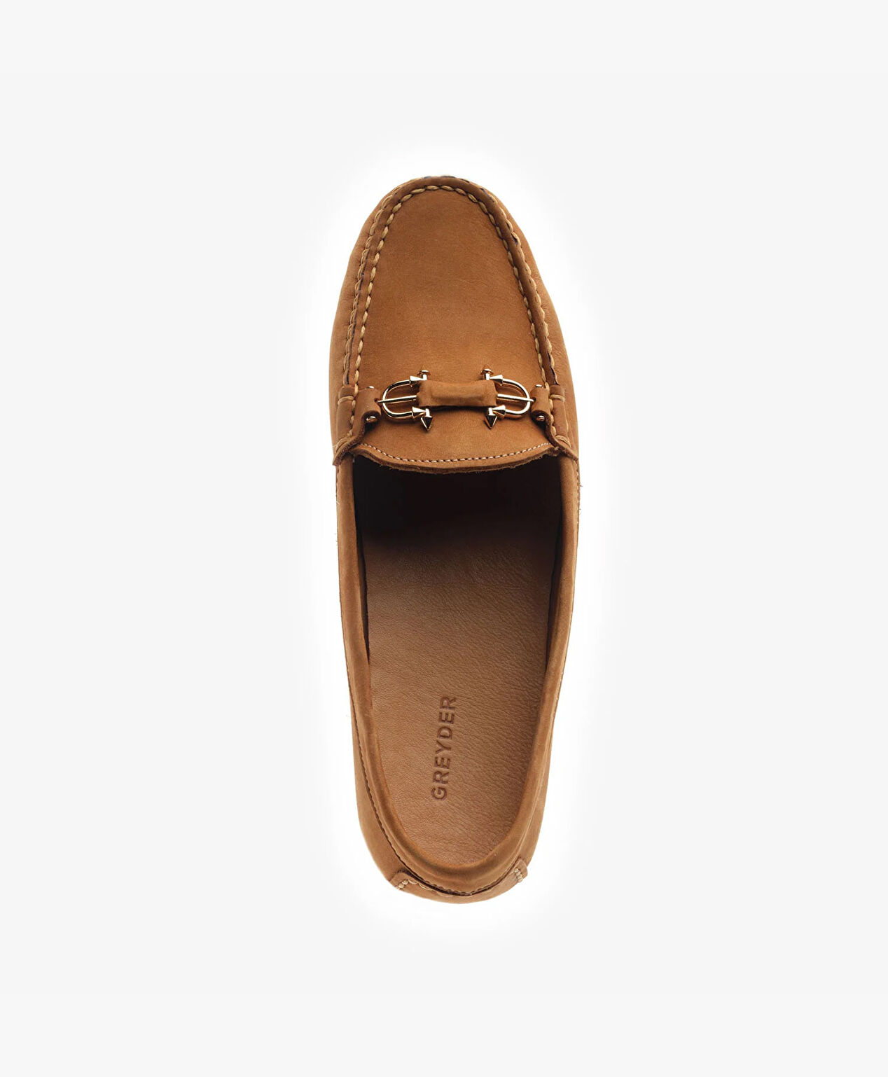 Kadın Taba Nubuk Hakiki Deri Loafer Ayakkabı - 4