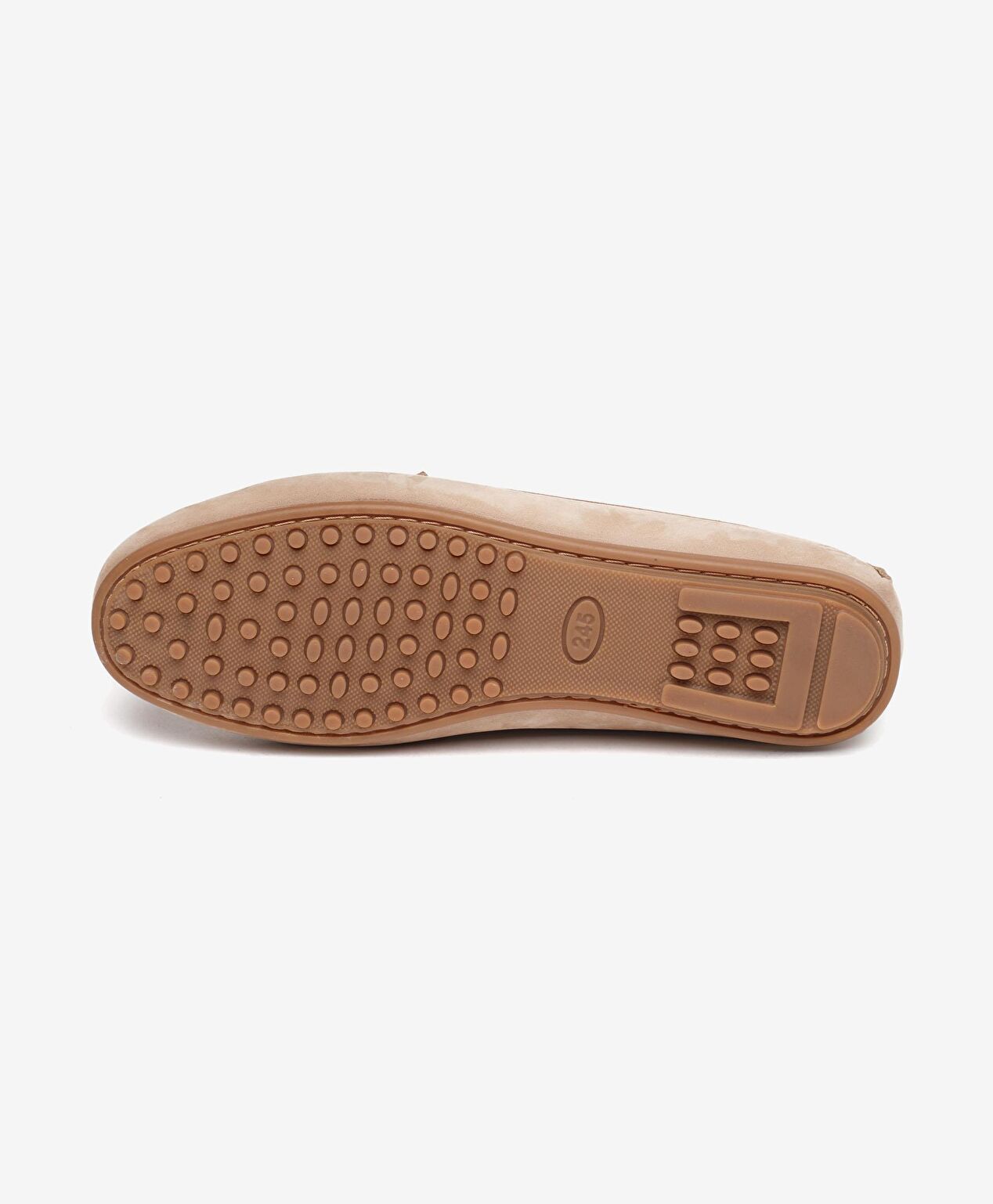 Kadın Vizon Nubuk Hakiki Deri Loafer Ayakkabı - 6
