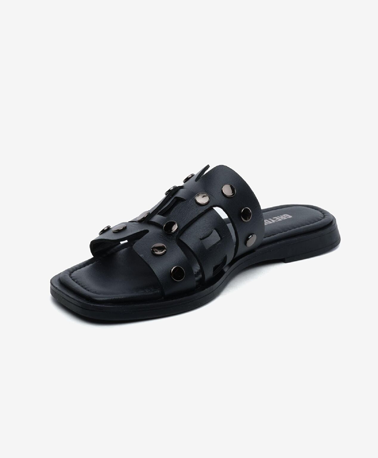 Kadın Siyah Hakiki Deri Terlik - 3