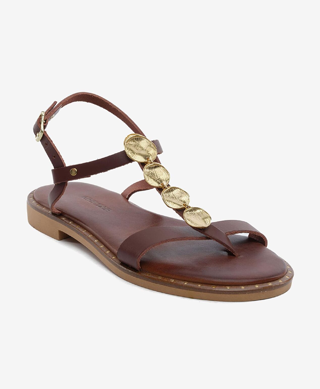 Kadın Kahverengi Hakiki Deri Sandalet - 2