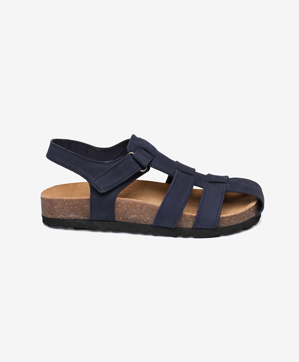 Erkek Çocuk Lacivert Hakiki Deri Sandalet - 1