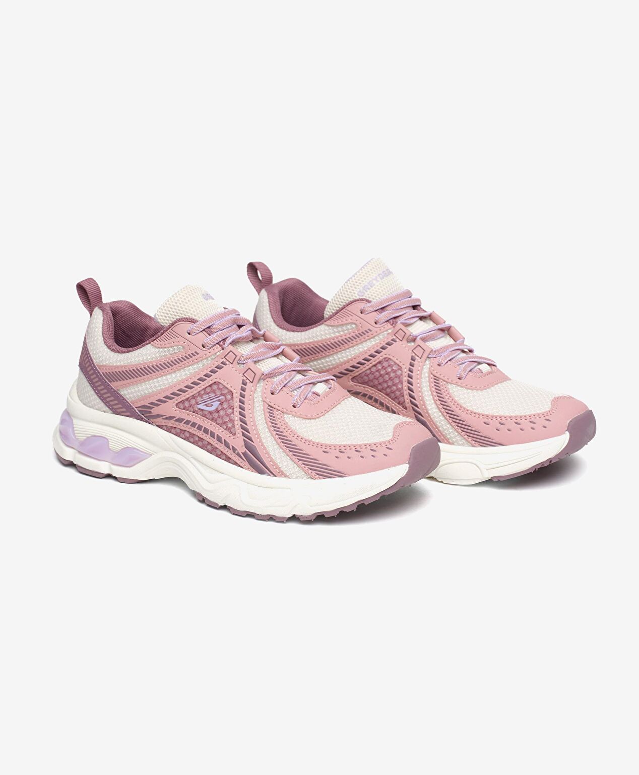 Çocuk Pembe Eflatun Spor Ayakkabı - 3