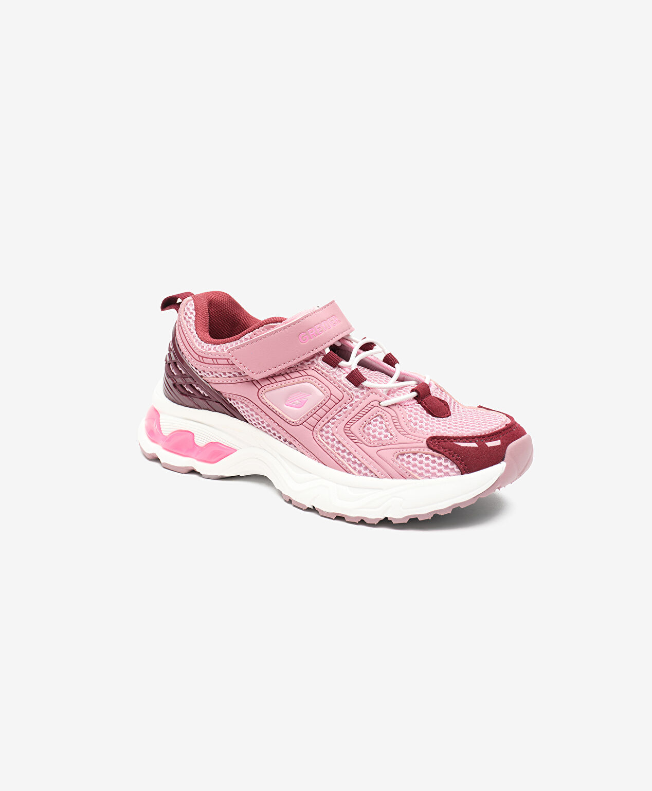 Kız Çocuk Pembe Bordo Spor Ayakkabı - 2