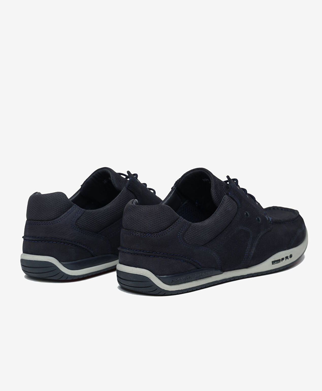 Erkek Lacivert Hakiki Deri Marine Ayakkabı - 4