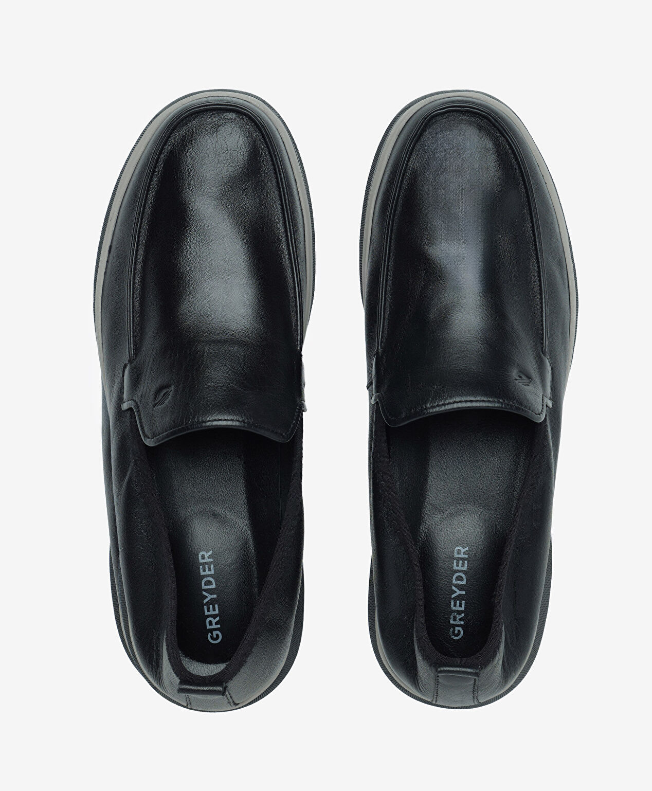 Erkek Siyah Hakiki Deri Casual Ayakkabı - 5