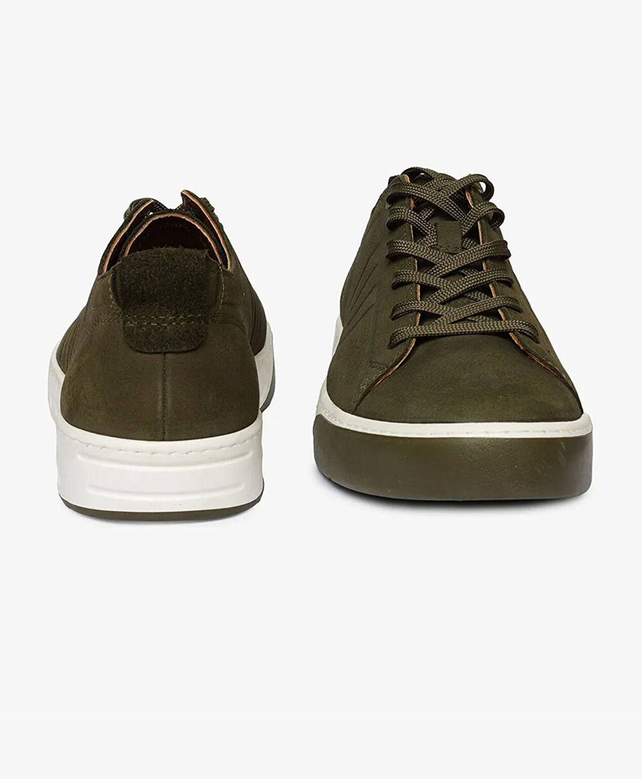 Erkek Haki Hakiki Deri Sneaker Ayakkabı - 7