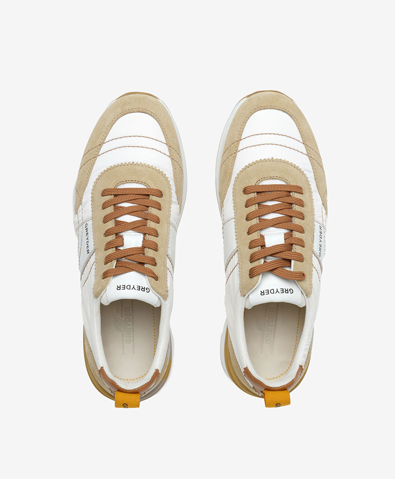 Erkek Bej Hakiki Deri Günlük Spor Ayakkabı - 5