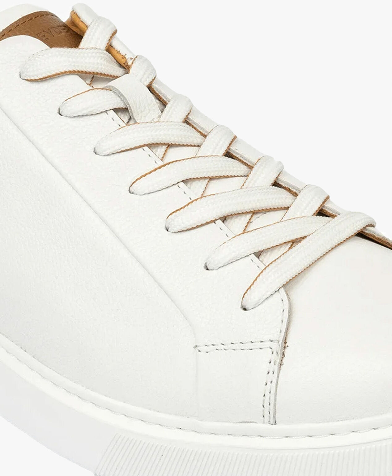 Erkek Beyaz Hakiki Deri Sneaker Ayakkabı - 5