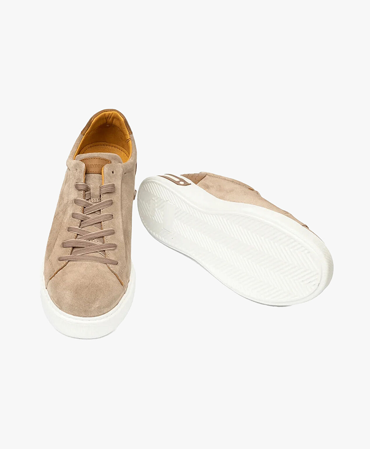 Erkek Vizon Hakiki Deri Sneaker Ayakkabı - 6