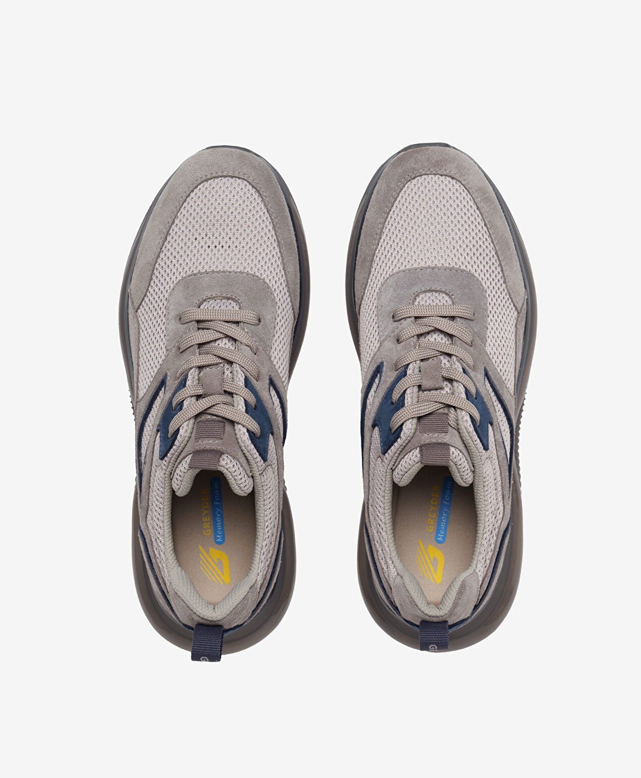 Erkek Gri Hakiki Deri Günlük Spor Ayakkabı - 5