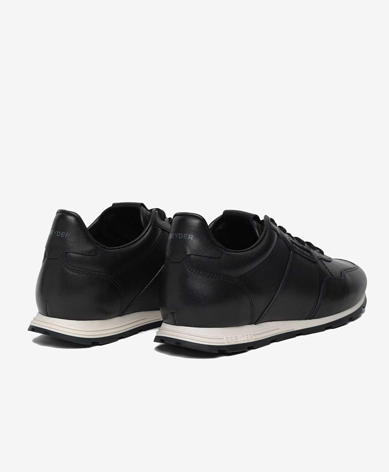 Erkek Siyah Hakiki Deri Günlük Spor Ayakkabı - 4