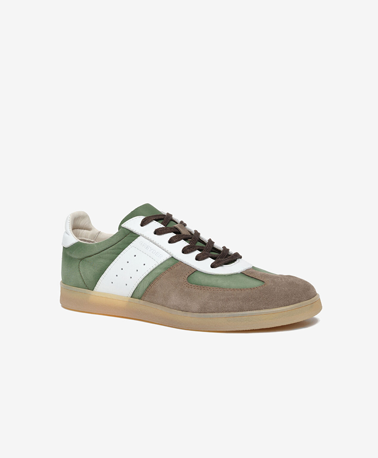 Erkek Vizon Hakiki Deri Sneaker Ayakkabı - 2