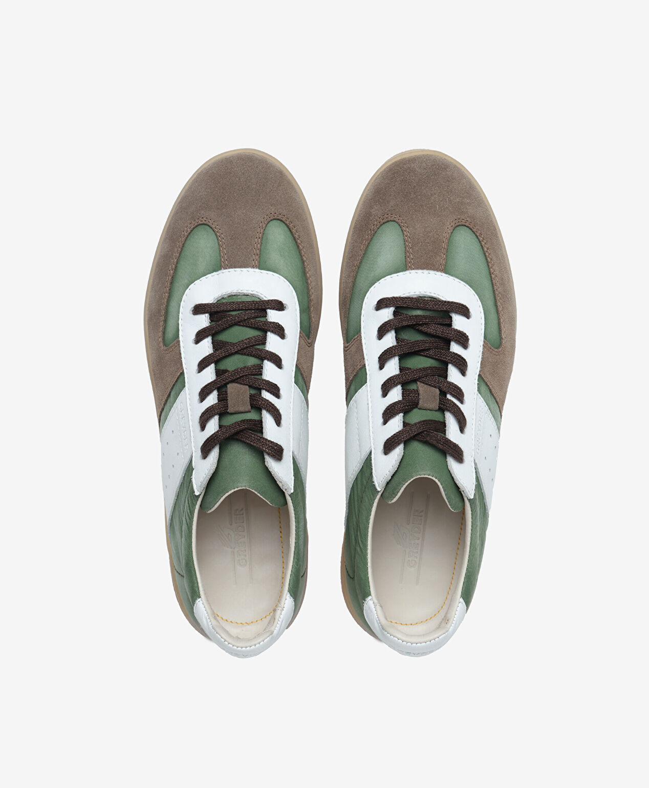 Erkek Vizon Hakiki Deri Sneaker Ayakkabı - 5