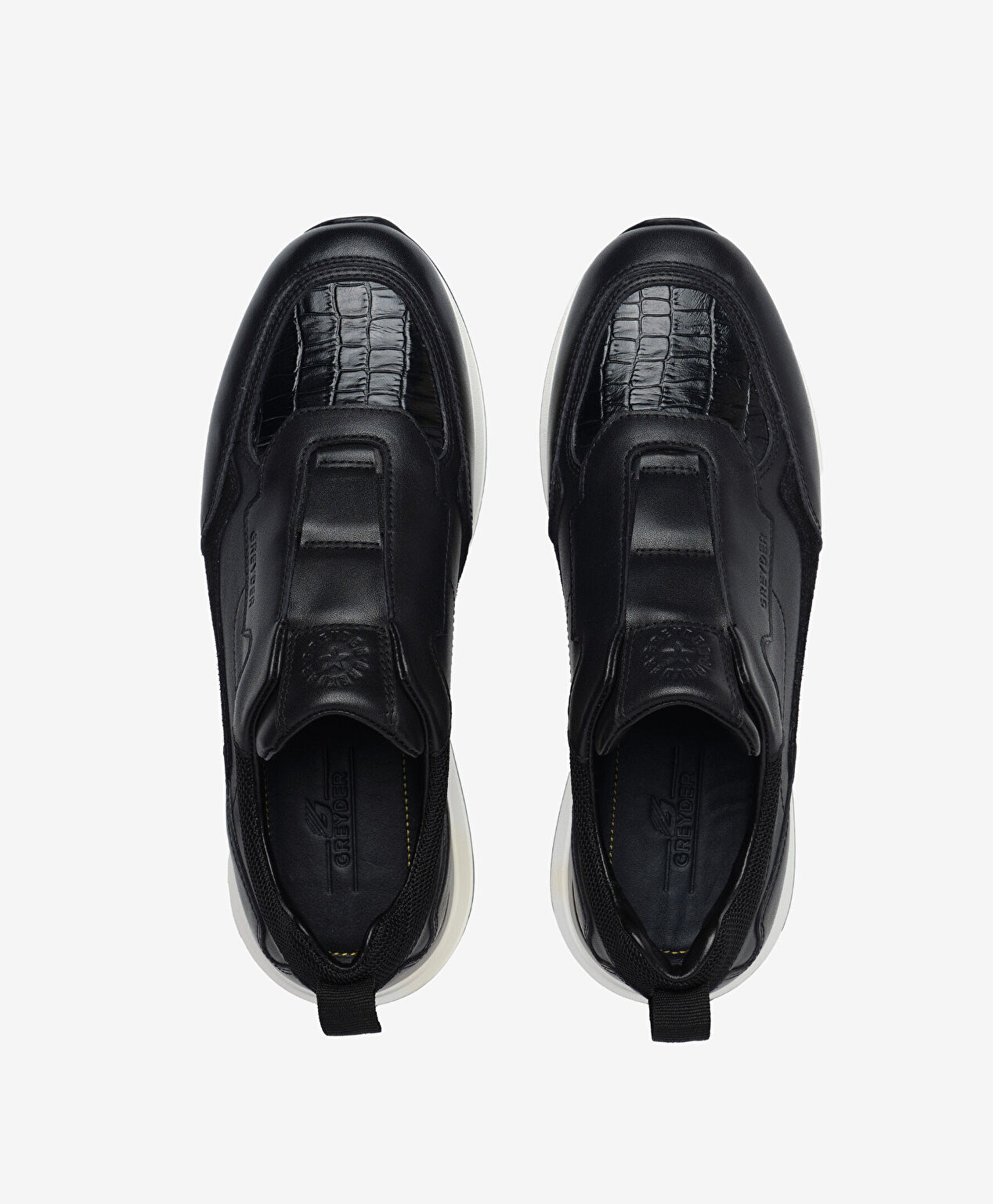 Erkek Siyah Hakiki Deri Günlük Spor Ayakkabı - 5