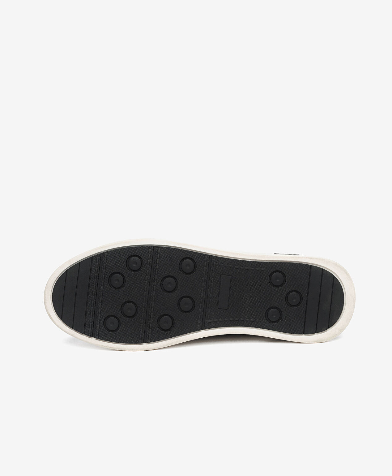 Erkek Siyah Hakiki Deri Sneaker Ayakkabı - 6