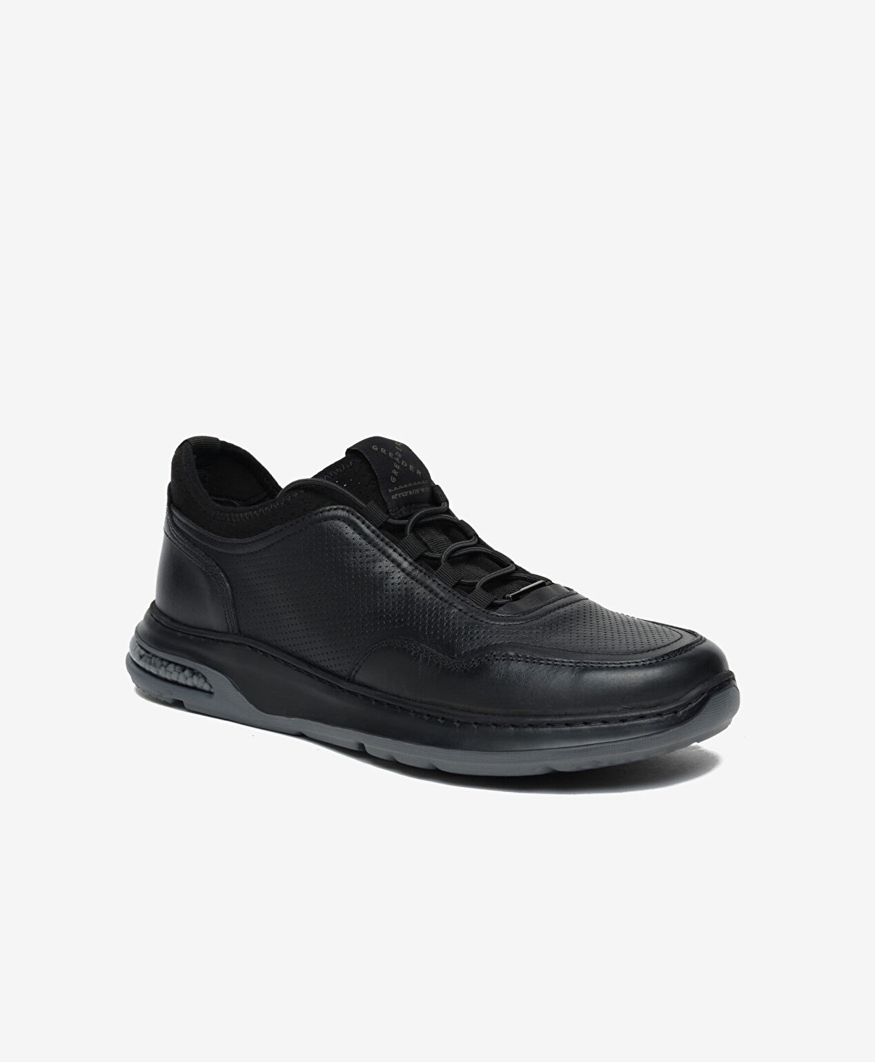 Erkek Siyah Hakiki Deri Casual Ayakkabı - 2