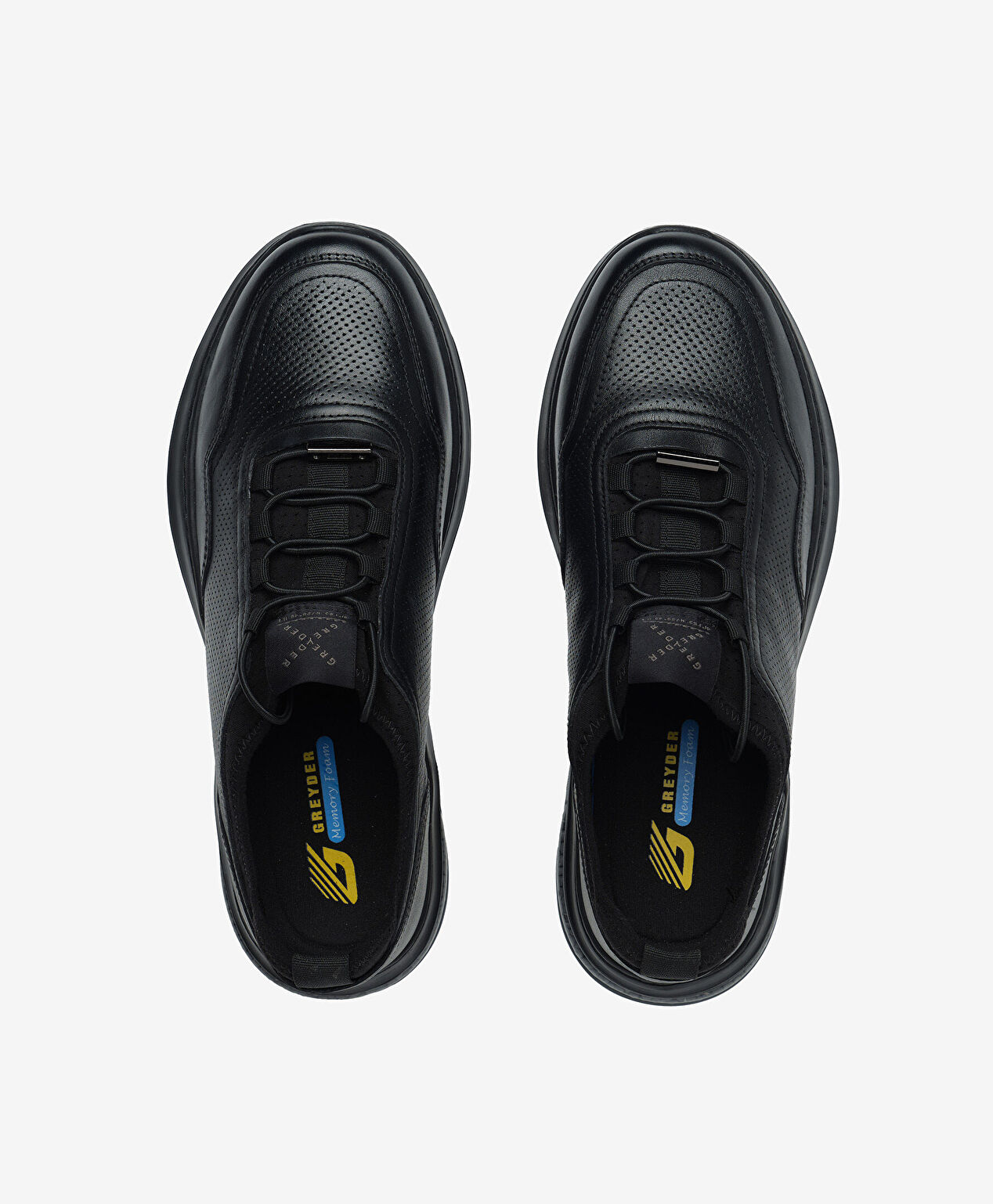 Erkek Siyah Hakiki Deri Casual Ayakkabı - 5