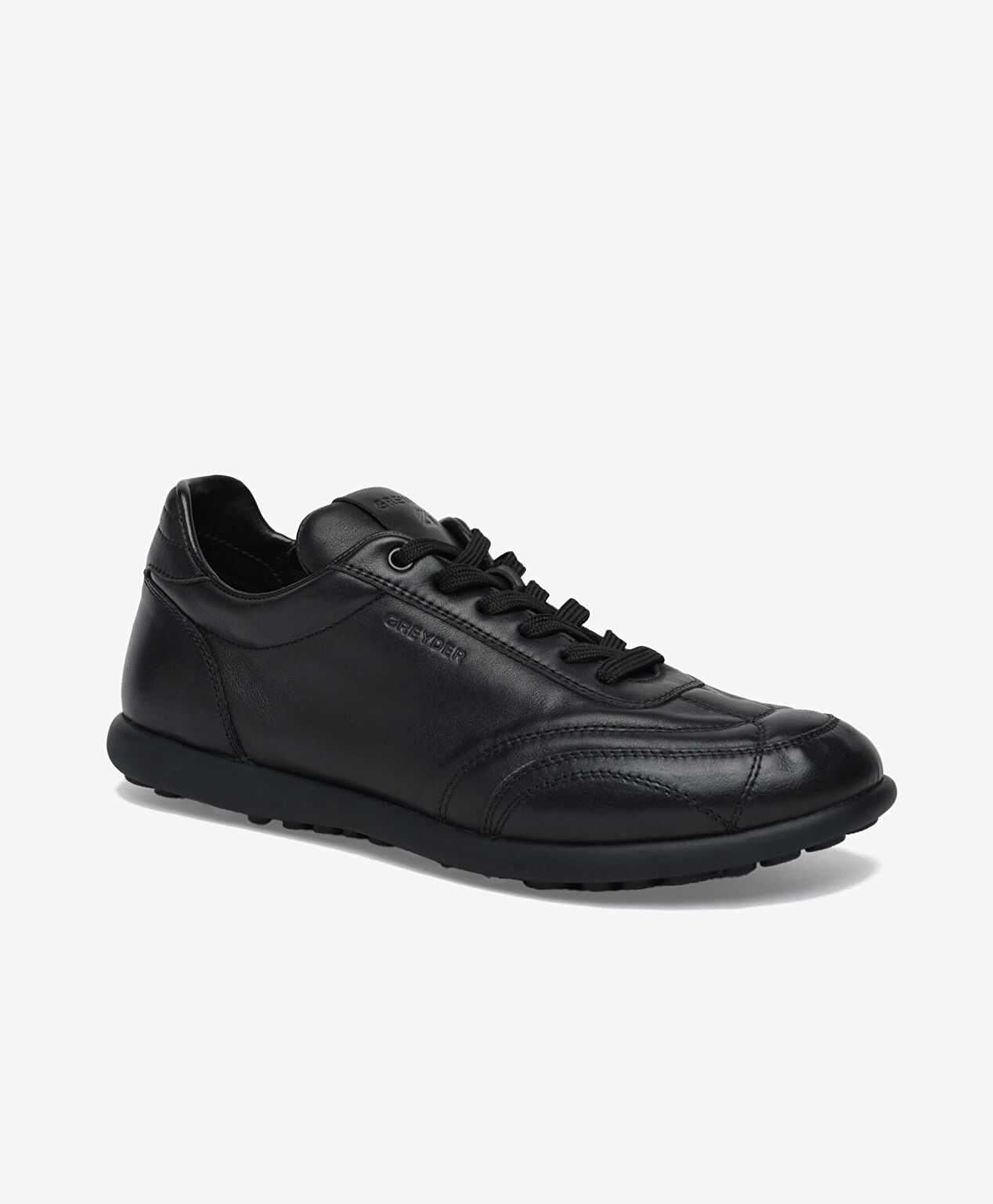 Erkek Siyah Hakiki Deri Casual Ayakkabı - 2