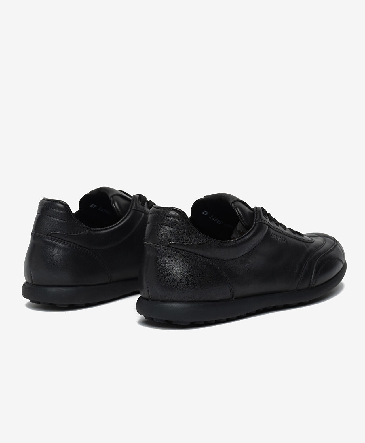 Erkek Siyah Hakiki Deri Casual Ayakkabı - 4