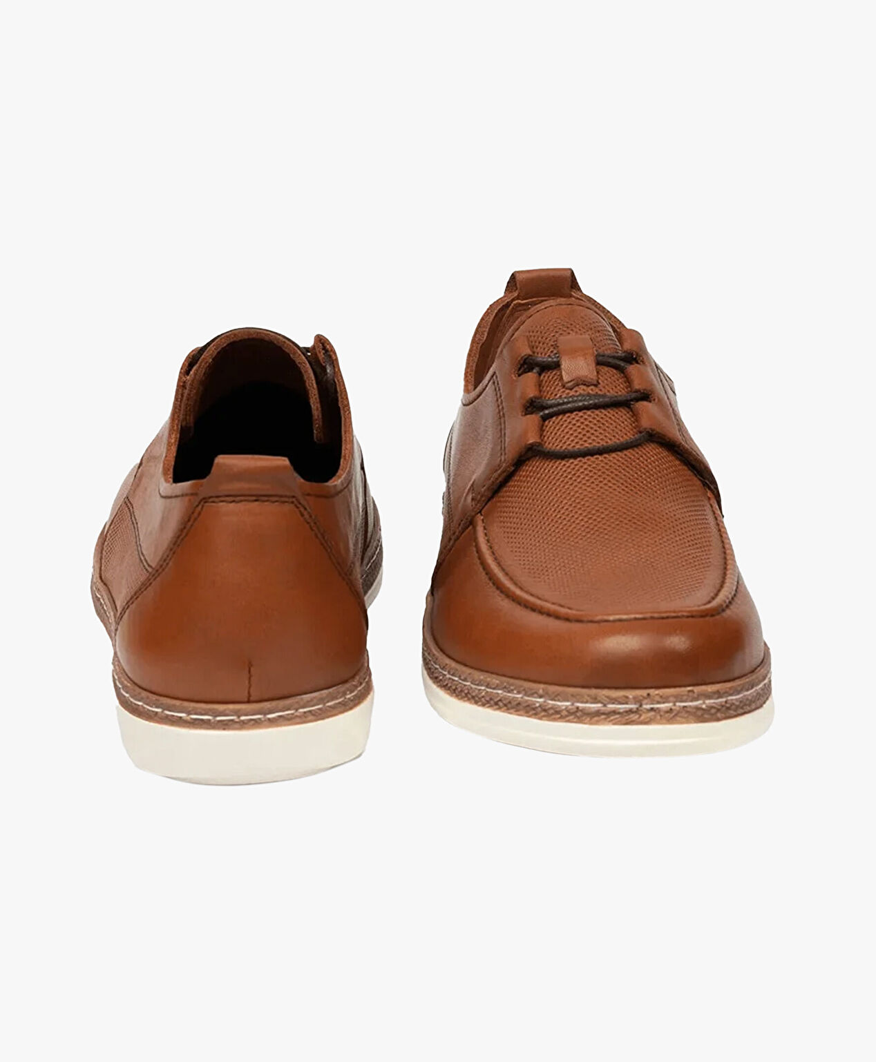 Erkek Taba Hakiki Deri Casual Ayakkabı - 7