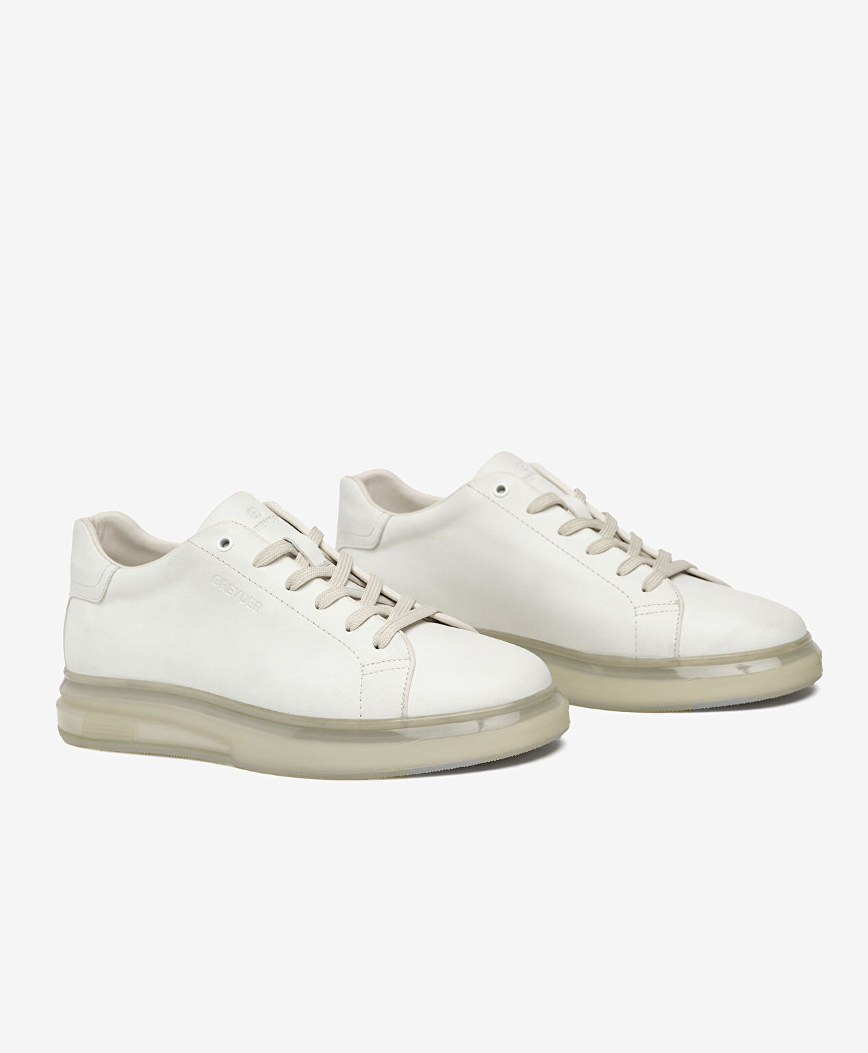 Erkek Beyaz Hakiki Deri Sneaker Ayakkabı - 3