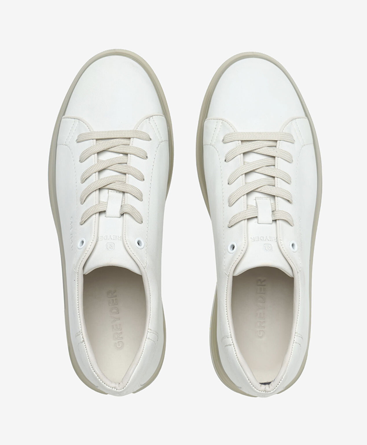 Erkek Beyaz Hakiki Deri Sneaker Ayakkabı - 5