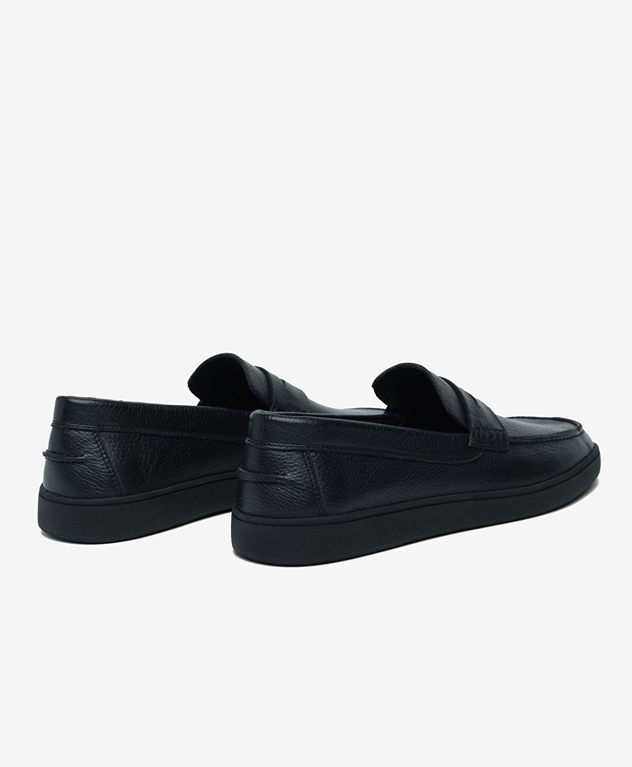 Erkek Siyah Hakiki Deri Loafer Ayakkabı - 4